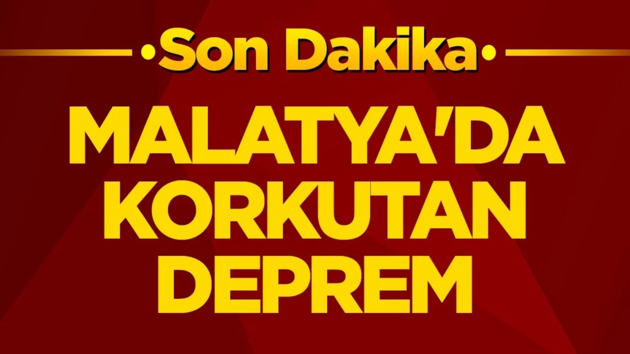 Malatya'da 4 büyüklüğünde deprem