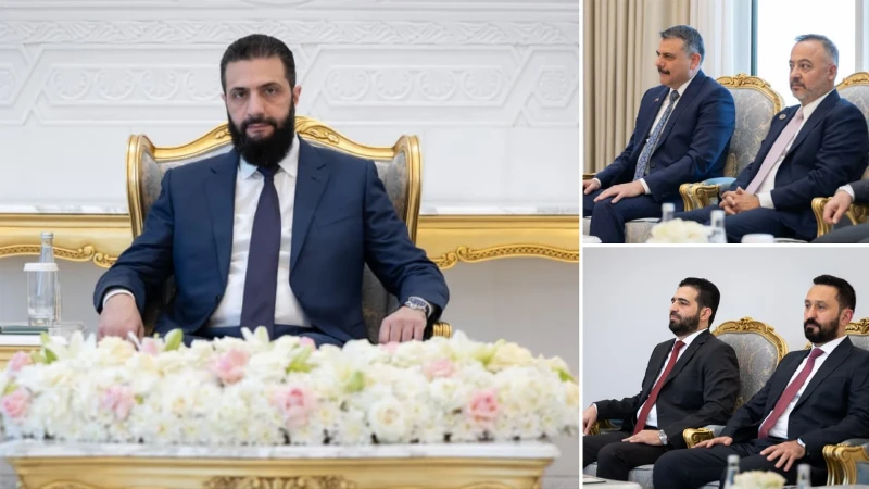 Suriye Devlet Başkanı Şara Bakan Çiftçi'yi kabul etti: Ortak güvenlik adımları ele alındı