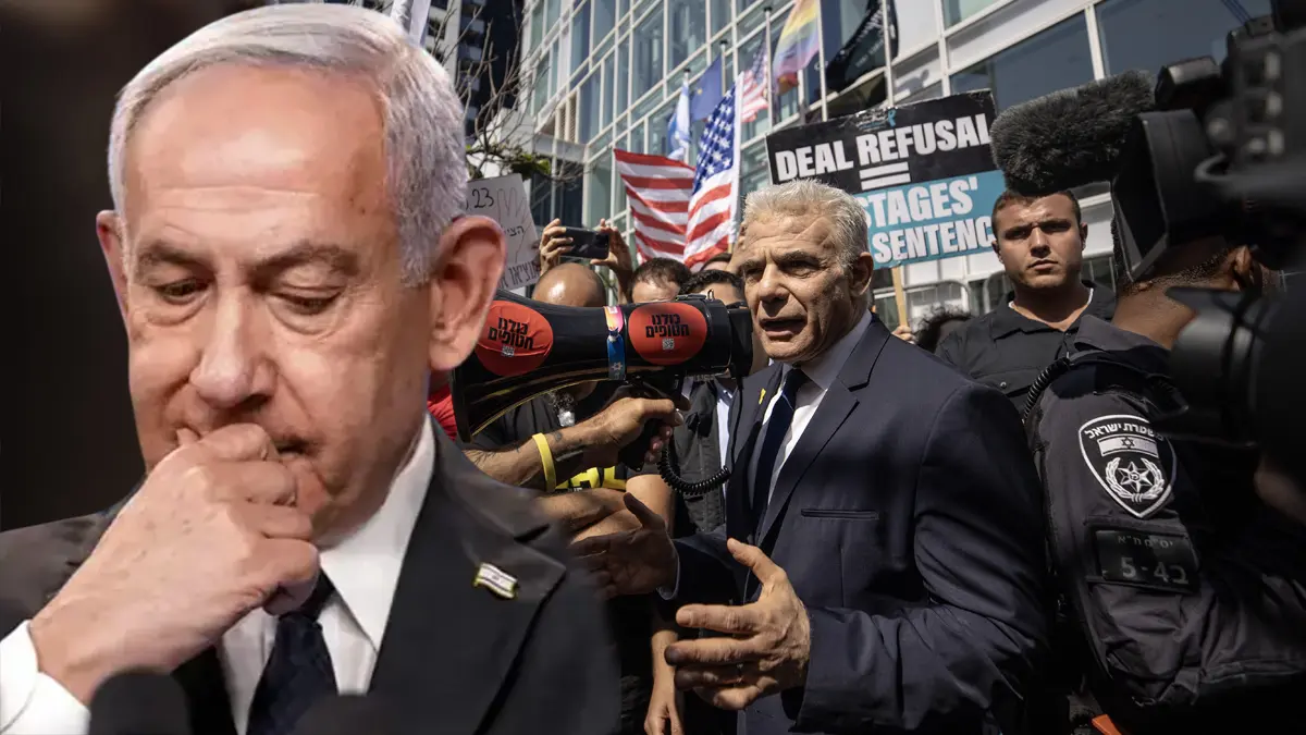Netanyahu'ya bir darbe de Lapid'den! Hükümeti 'acilen değiştirin' çağrısı