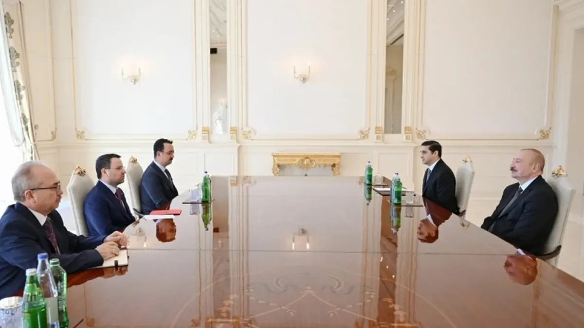 Aliyev, Bakan Gürlek'i kabul etti