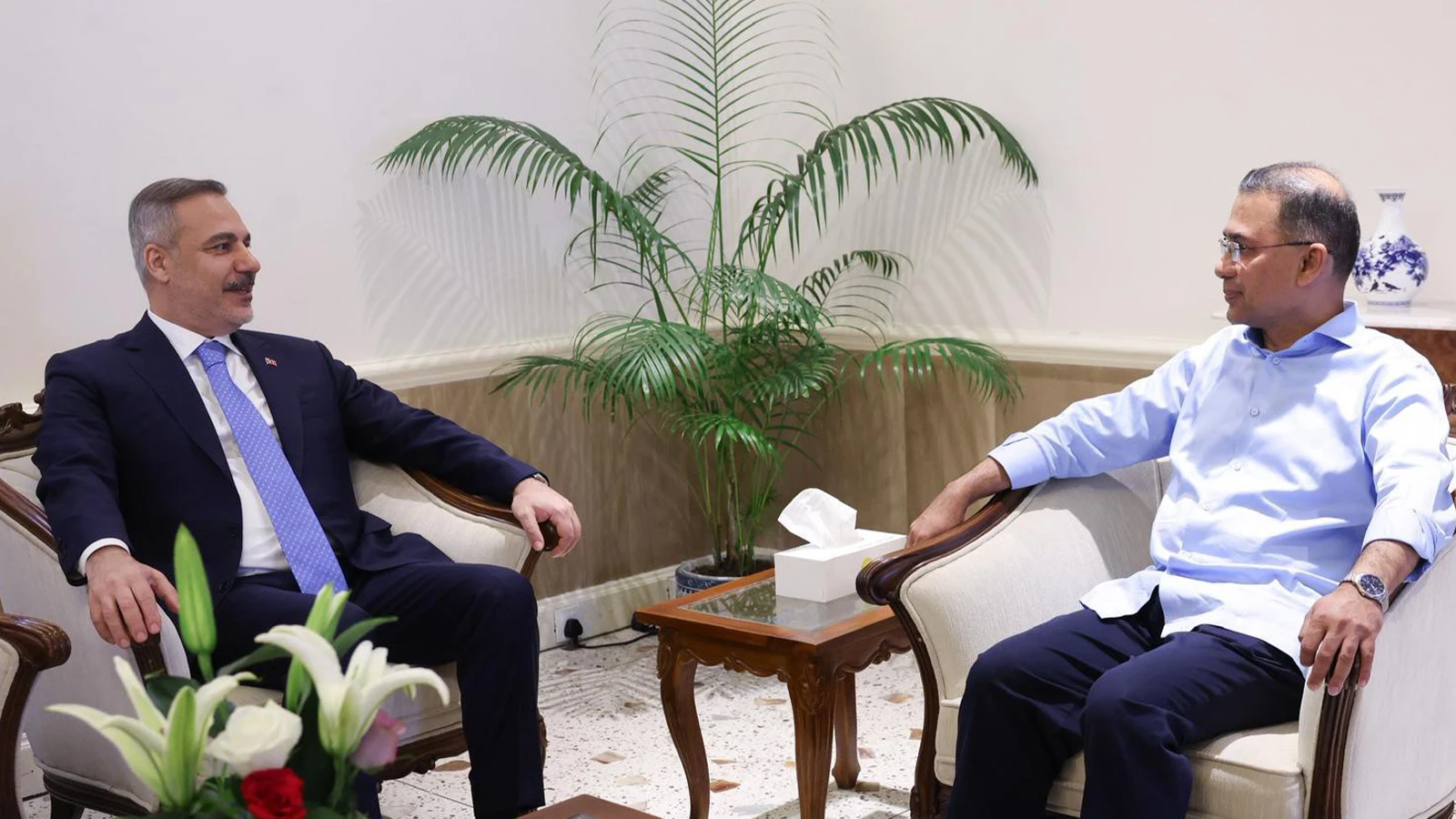 Bakan Fidan, Bangladeş Başbakanı Rahman tarafından kabul edildi