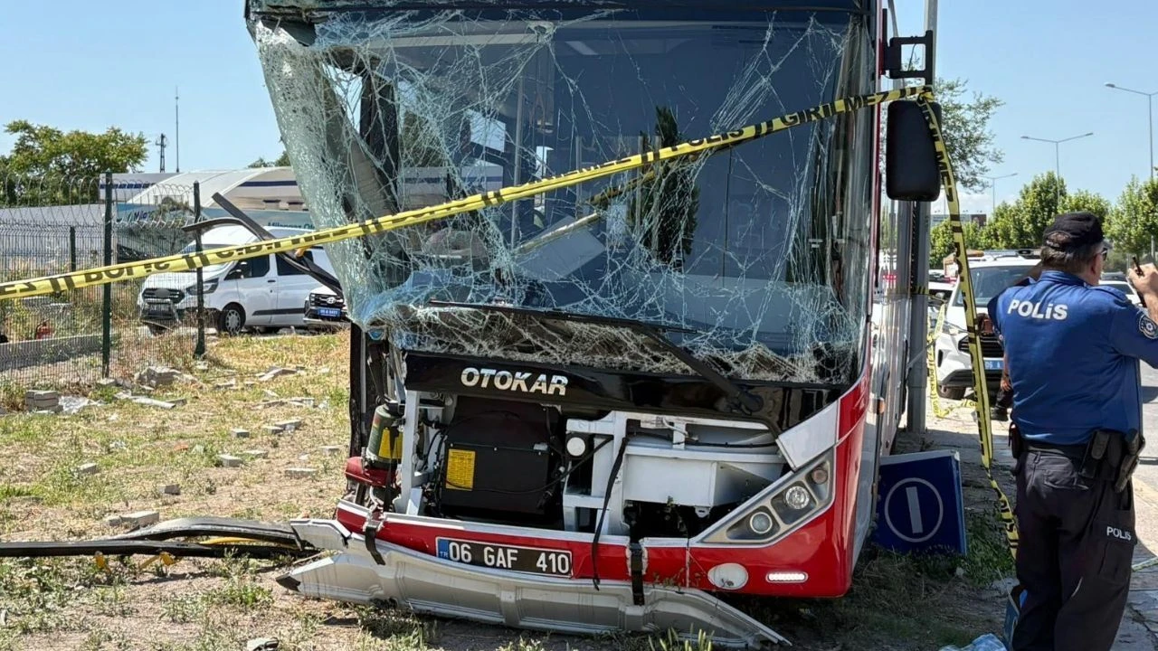 Ankara'da EGO otobüsü kazası: 1 ölü, 9 yaralı!