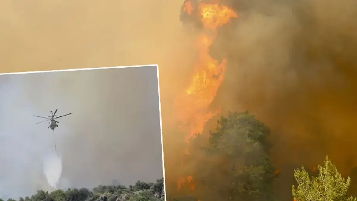 Fethiye'deki orman yangınında son durum: Havadan müdahale yeniden başladı