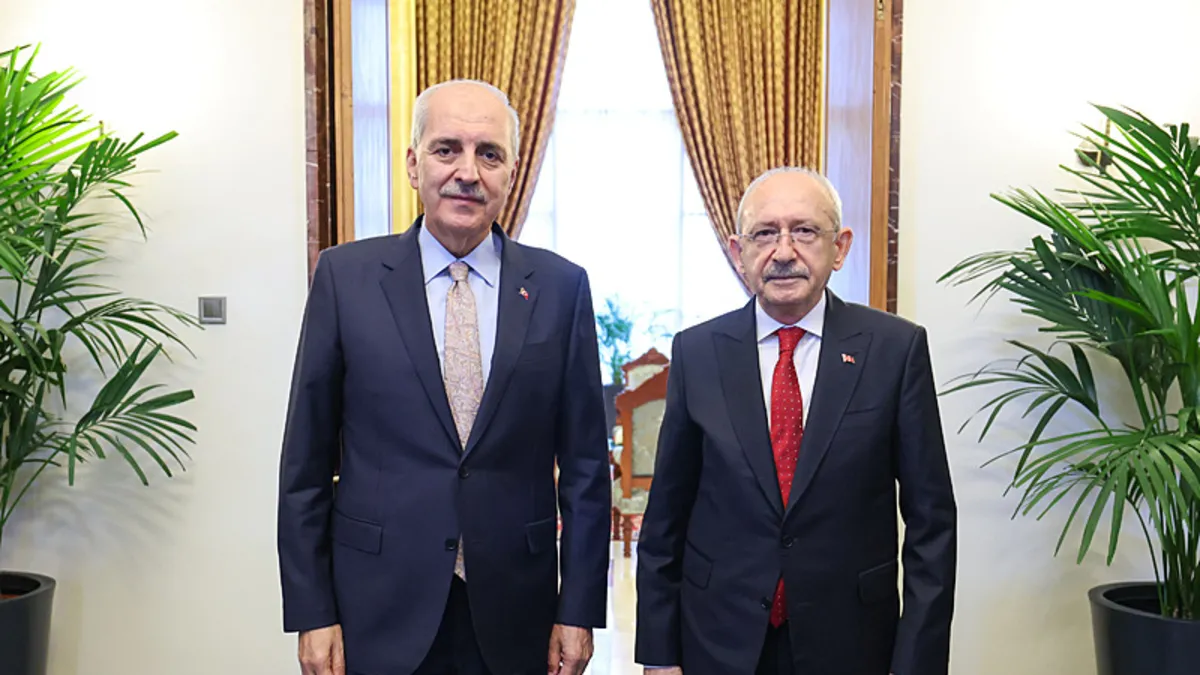TBMM Başkanı Kurtulmuş, CHP Genel Başkanı Kılıçdaroğlu ile görüştü