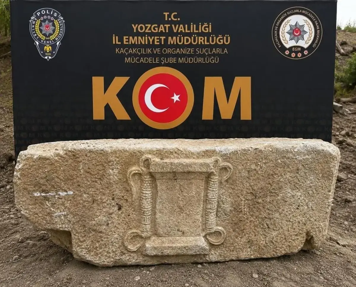 Yozgat'ta tarihi operasyon: 2 bin yıllık lahit bulundu