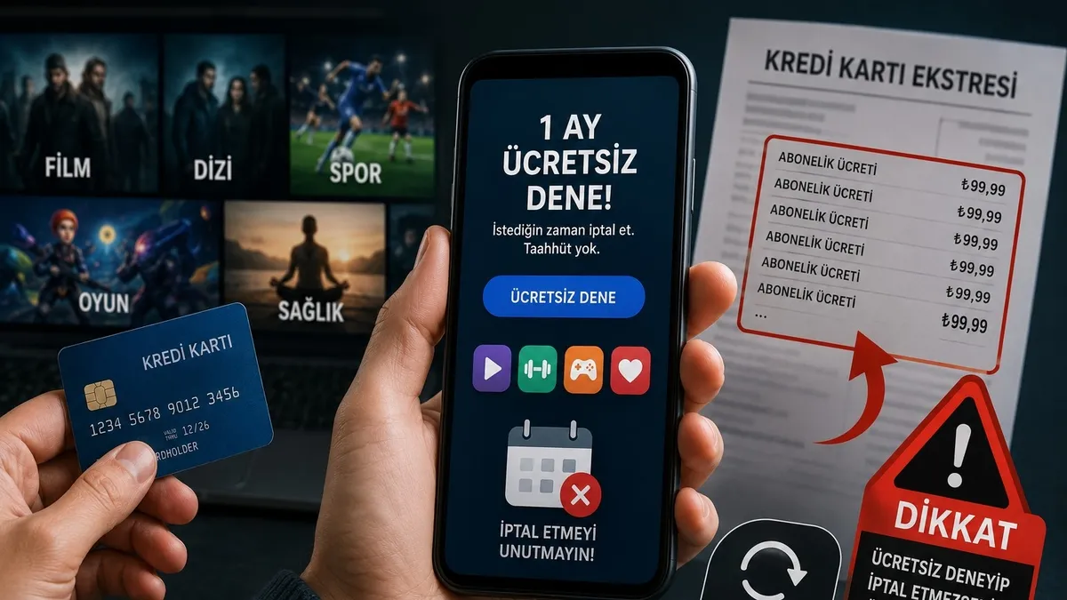 Ücretsiz deneme tuzağına dikkat! Karttan izinsiz çekilen paraları geri alma yöntemi