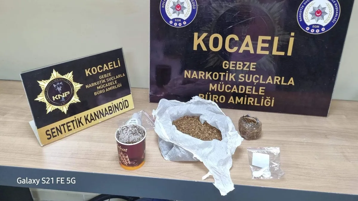 Kocaeli'de narkotik operasyonu: 2 şüpheli tutuklandı!