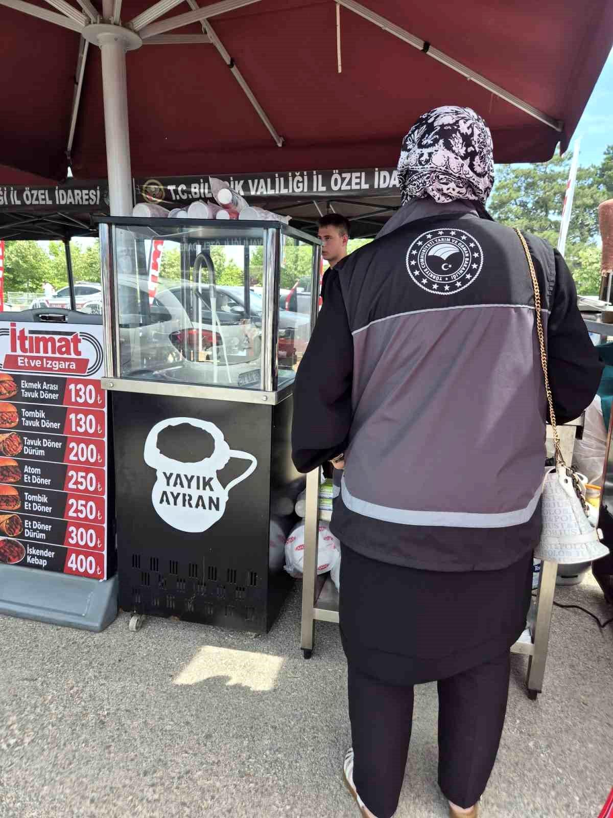 Festival alanındaki işletmelere sıkı gıda denetimi
