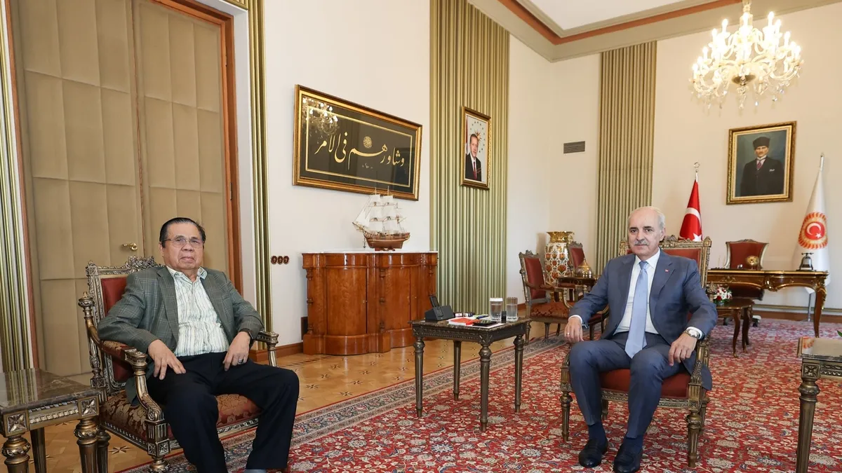 TBMM Başkanı Kurtulmuş, Filipinler'in Bangsamoro Özerk Bölgesi Kurucu Başbakanı ile görüştü