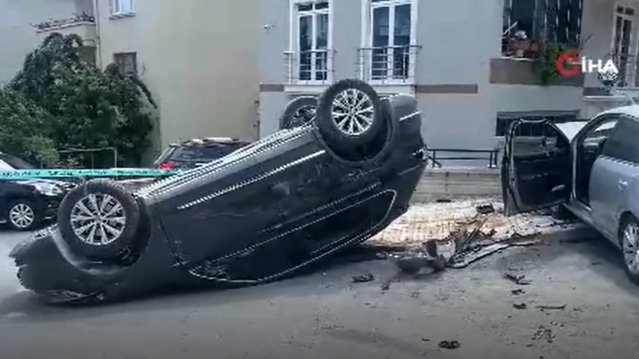 Otomobil ile cip çarpıştı, cip takla attı: 2 yaralı