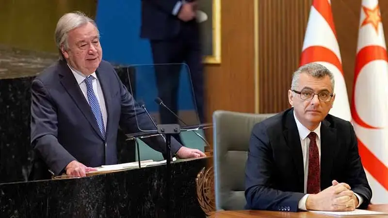 BM Genel Sekreteri Guterres, KKTC Cumhurbaşkanı Erhürman ile bir araya geldi