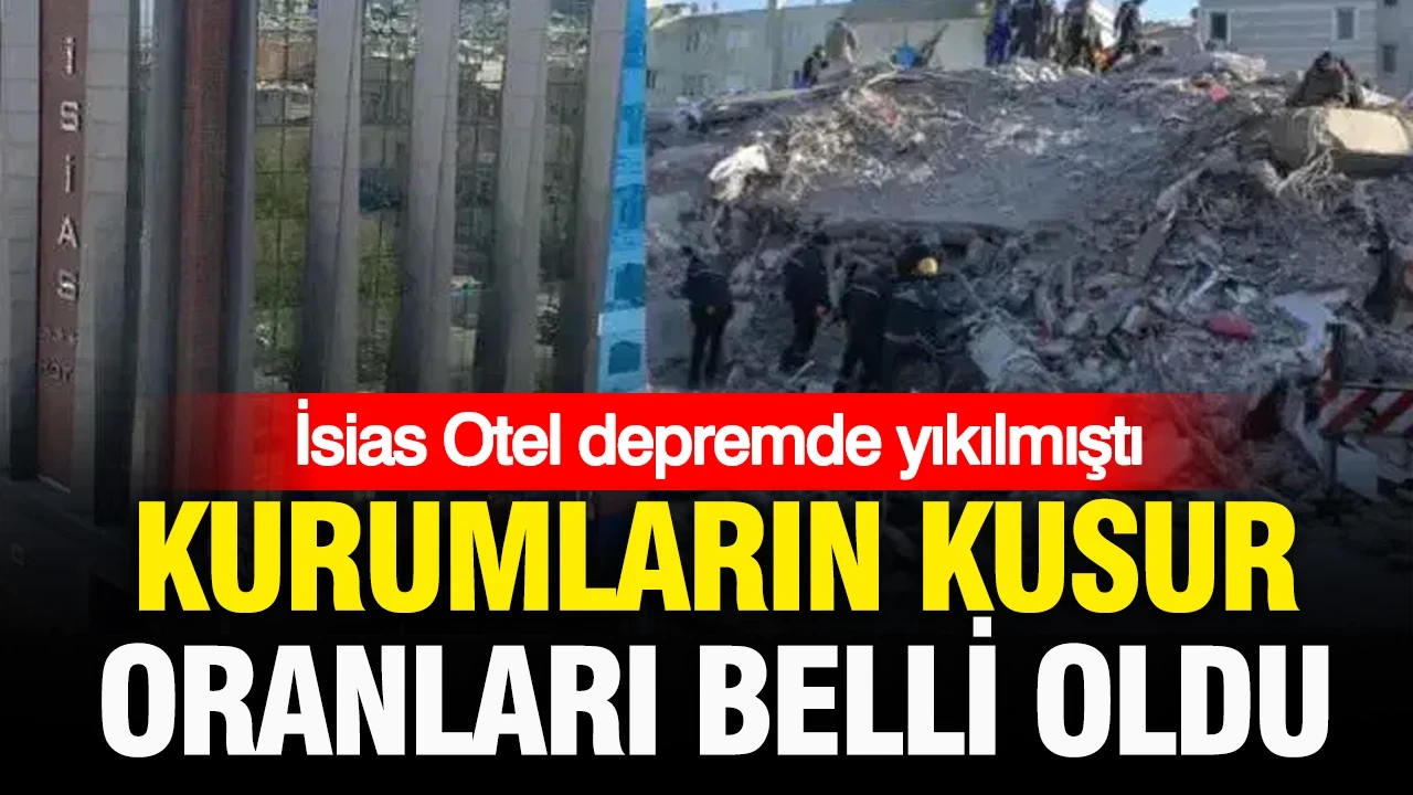 Depremde yıkılan İsias Otel davasında yeni gelişme: Kurumların kusur oranı belli oldu