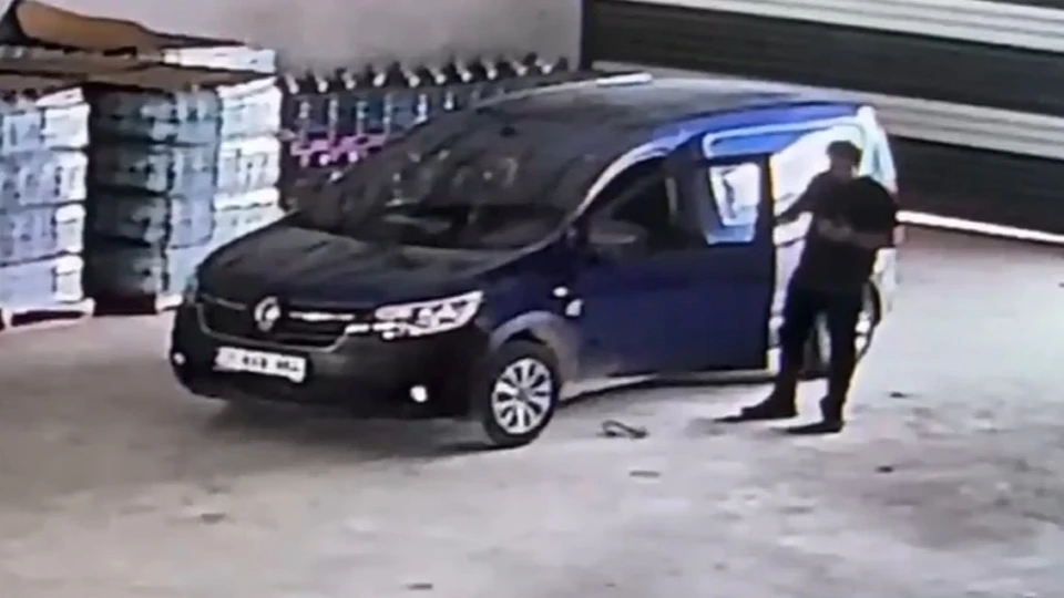 Hatay'da hafif ticari araca giren yılan paniğe neden oldu