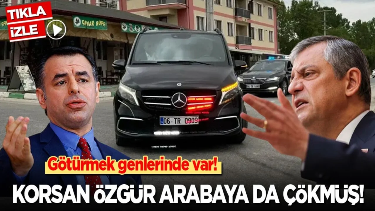 Götürmek genlerinde var! Korsan Özgür arabaya da çökmüş!
