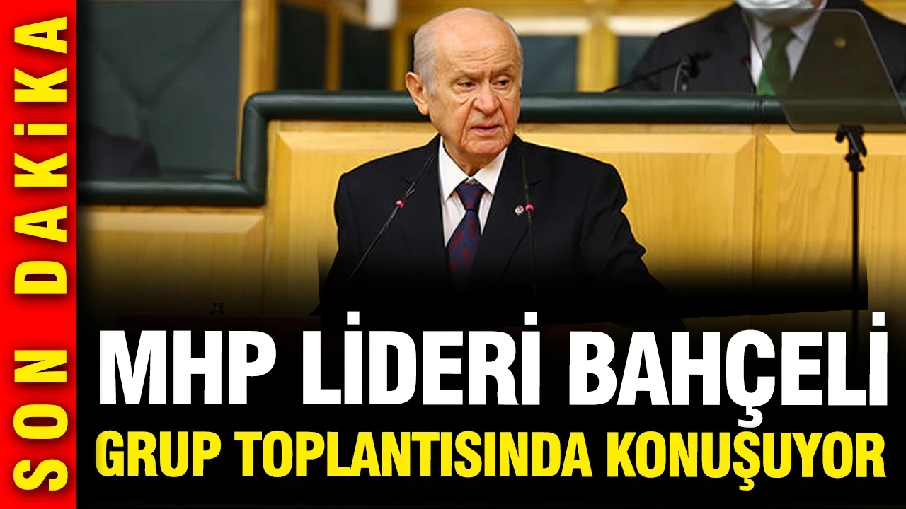 Devlet Bahçeli grup toplantısında konuşuyor