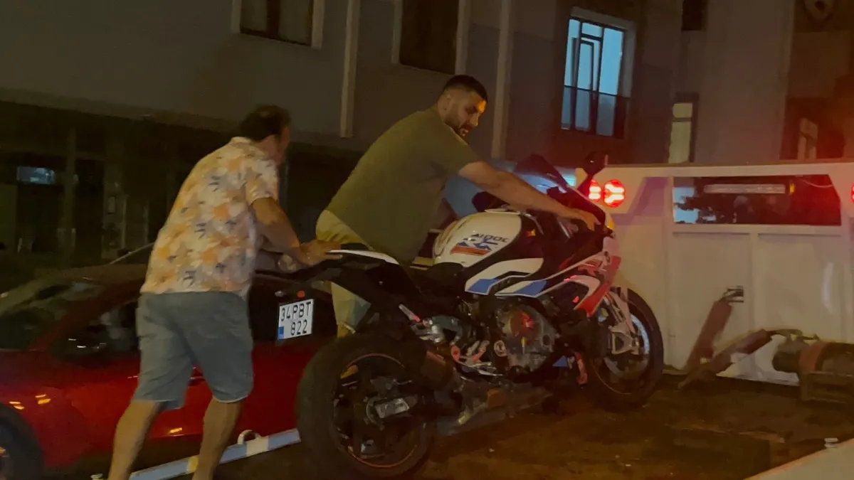 Çorlu'da akrobatik hareket yapan motosikletliye 46 bin lira ceza