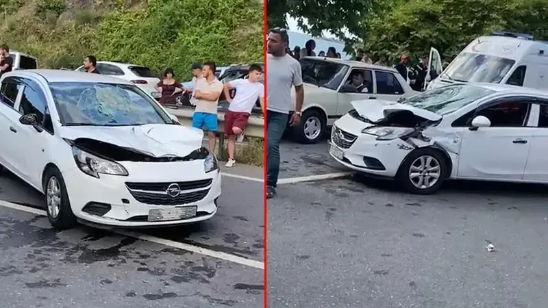 Otomobil baba ve 3 yaşındaki oğluna çarptı: 3 yaralı