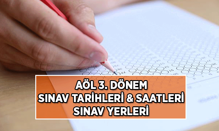 AÖL sınavları ne zaman, saat kaçta? 2026 Açık lise sınav giriş belgesi nasıl alınır?