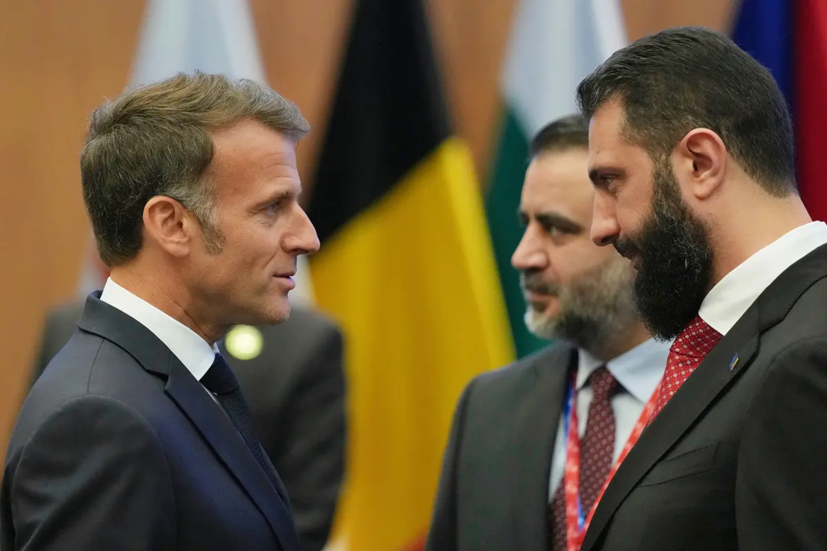 Şara, Macron ile Emevi Camisi ve Eski Şam'ı gezdi