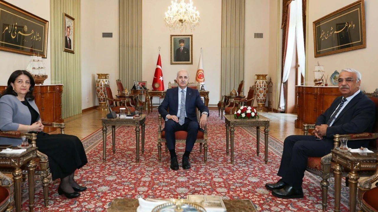 TBMM Başkanı Numan Kurtulmuş DEM Parti İmralı Heyeti ile Görüştü