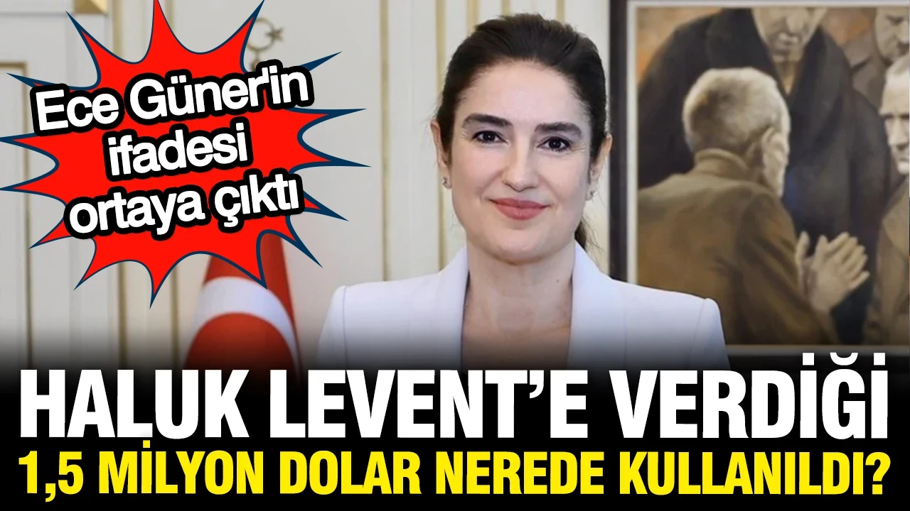 Haluk Levent'e verdiği 1,5 milyon dolar nerede kullanıldı? Ece Güner'in ifadesi ortaya çıktı