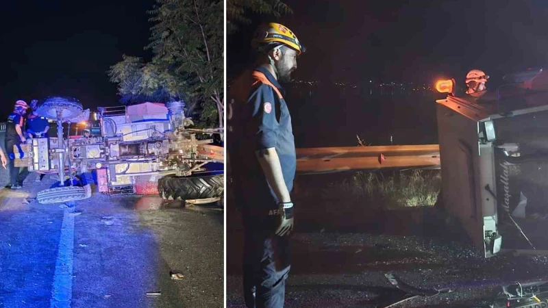 Elazığ’da minibüs ile traktör çarpıştı: Bir kişi yaralandı