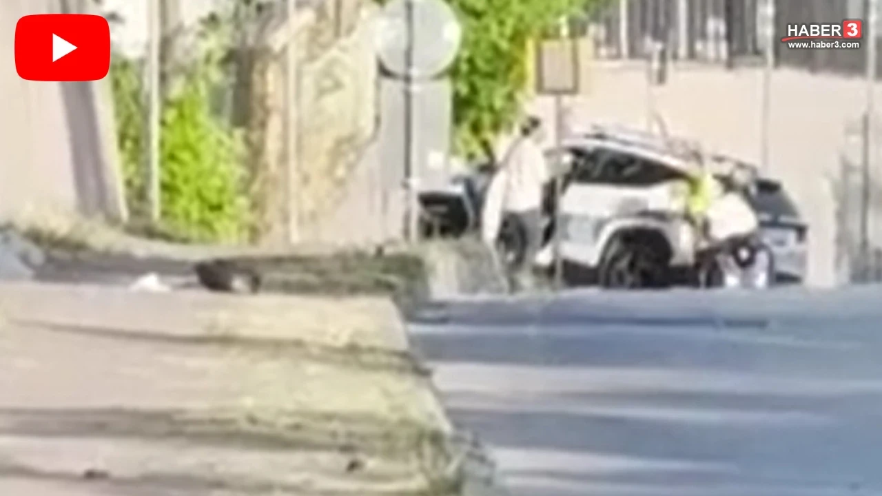 Polis çevirmesini gören okul servisi şoförü aracını bırakıp koşarak kaçmaya çalıştı!