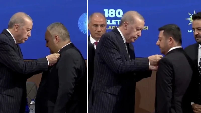 Üç belediye başkanı daha AK Parti'ye katıldı: Rozetleri Cumhurbaşkanı Erdoğan tarafından bizzat takıldı