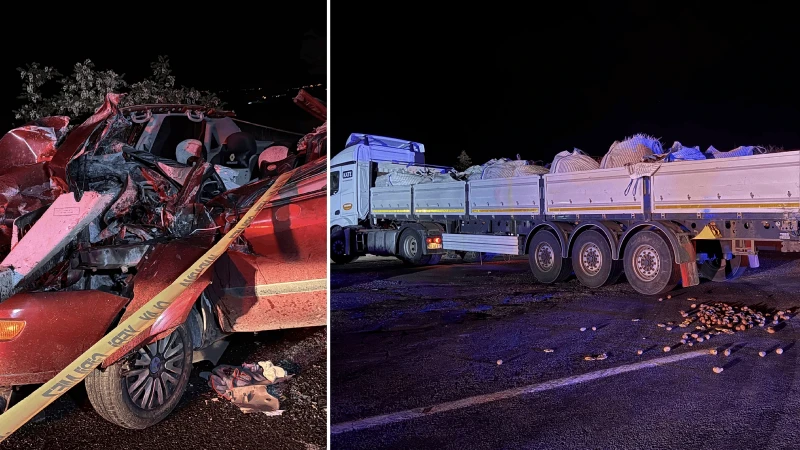 Nevşehir'de tırla çarpışan otomobilin sürücüsü hayatını kaybetti