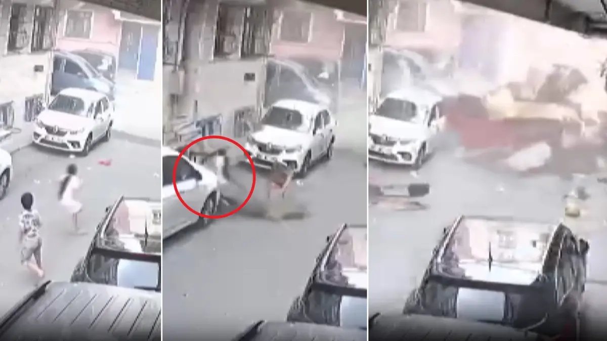 Faciadan dönüldü: Dev çatı çocukların üzerine düşüyordu