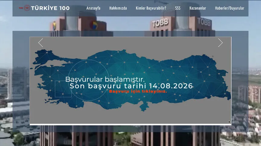 "Türkiye 100" programı için başvurular başladı