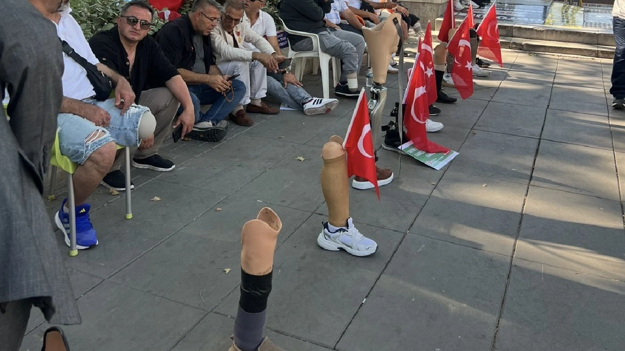 Gaziler Güvenpark'taki eylemlerini sürdürüyor: Haklarımızı alana kadar buradayız