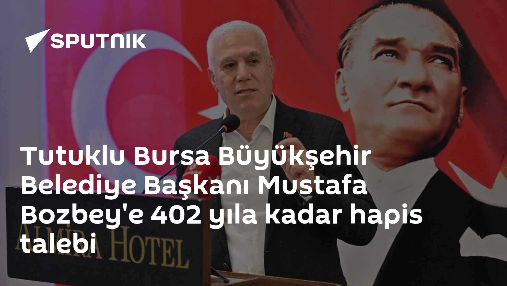 Tutuklu Bursa Büyükşehir Belediye Başkanı Mustafa Bozbey'e 402 yıla kadar hapis talebi