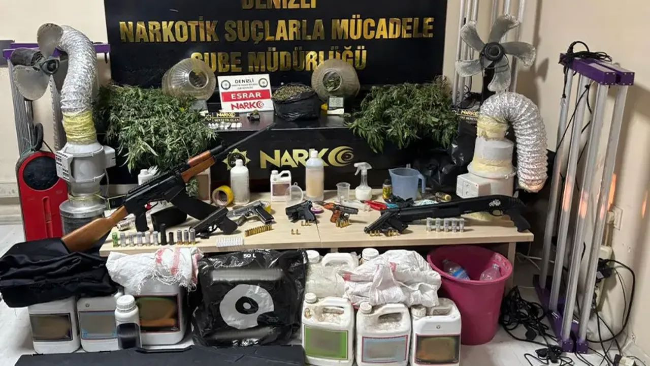 Denizli'deki evinde uyuşturucu madde yetiştirdiği ortaya çıktı!