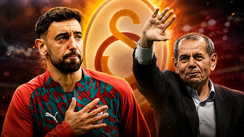 Galatasaray’dan Bruno Fernandes’in talebine "Osimhen" formülü! Dursun Özbek transferi bitiriyor
