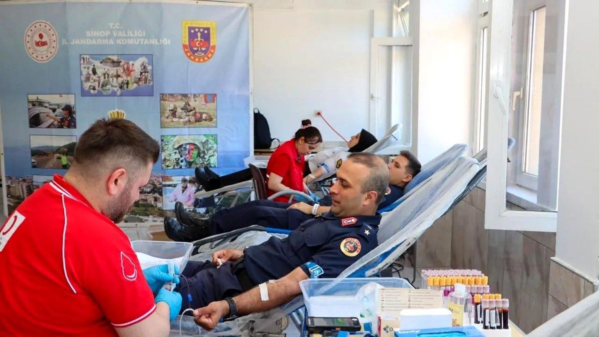 Sinop jandarmasından anlamlı destek