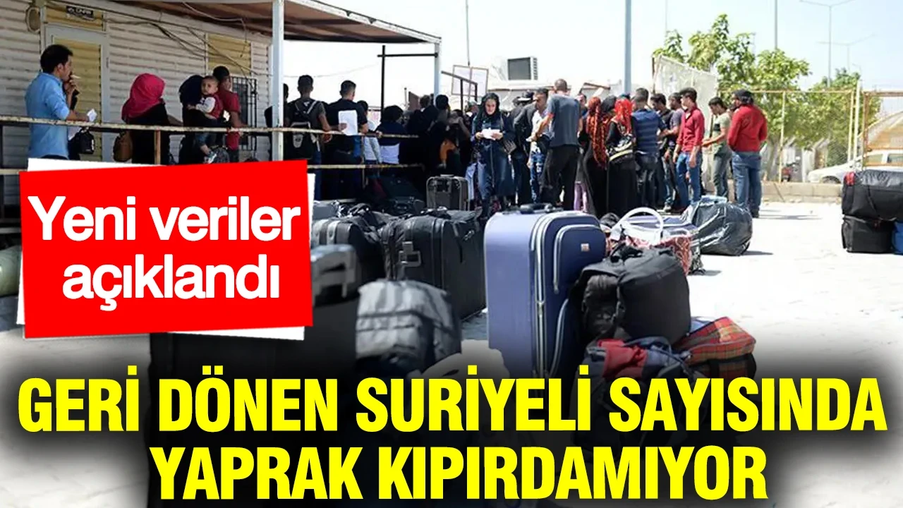 Geri dönen Suriyeli sayısında yaprak kıpırdamıyor: Yeni veriler açıklandı