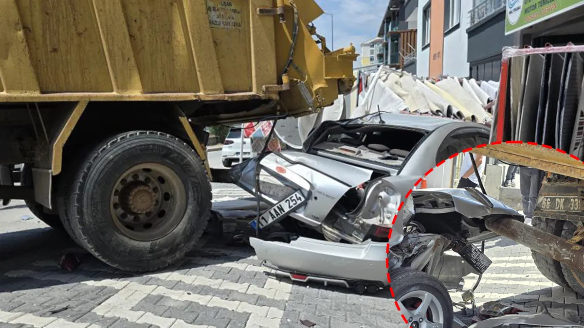 Yozgat'ta faciadan dönüldü: Freni tutmayan kamyon 4 araca çarparak durdu!
