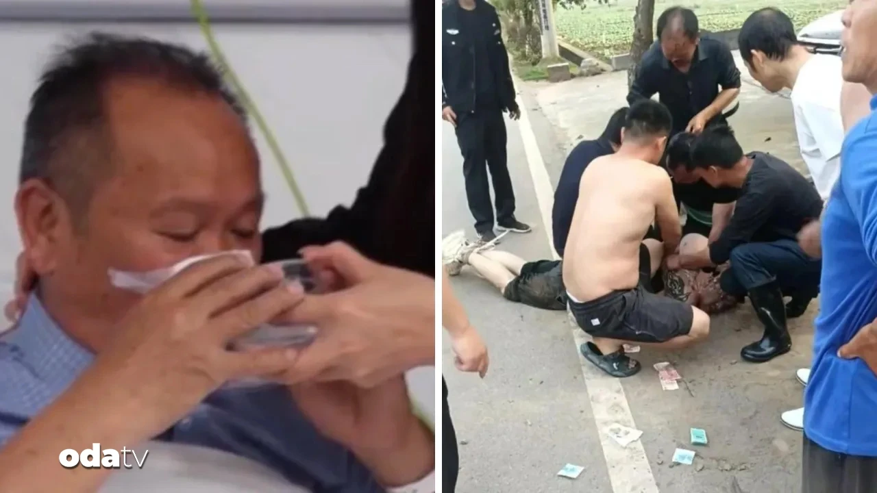 Çin'de akılalmaz olay: Kadını kurtarmak isteyen kahraman burnundan oldu