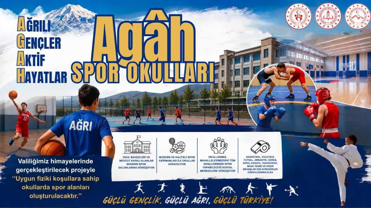 Ağrı'da okullar spor merkezine dönüşüyor: Dev proje için ilk adım atıldı