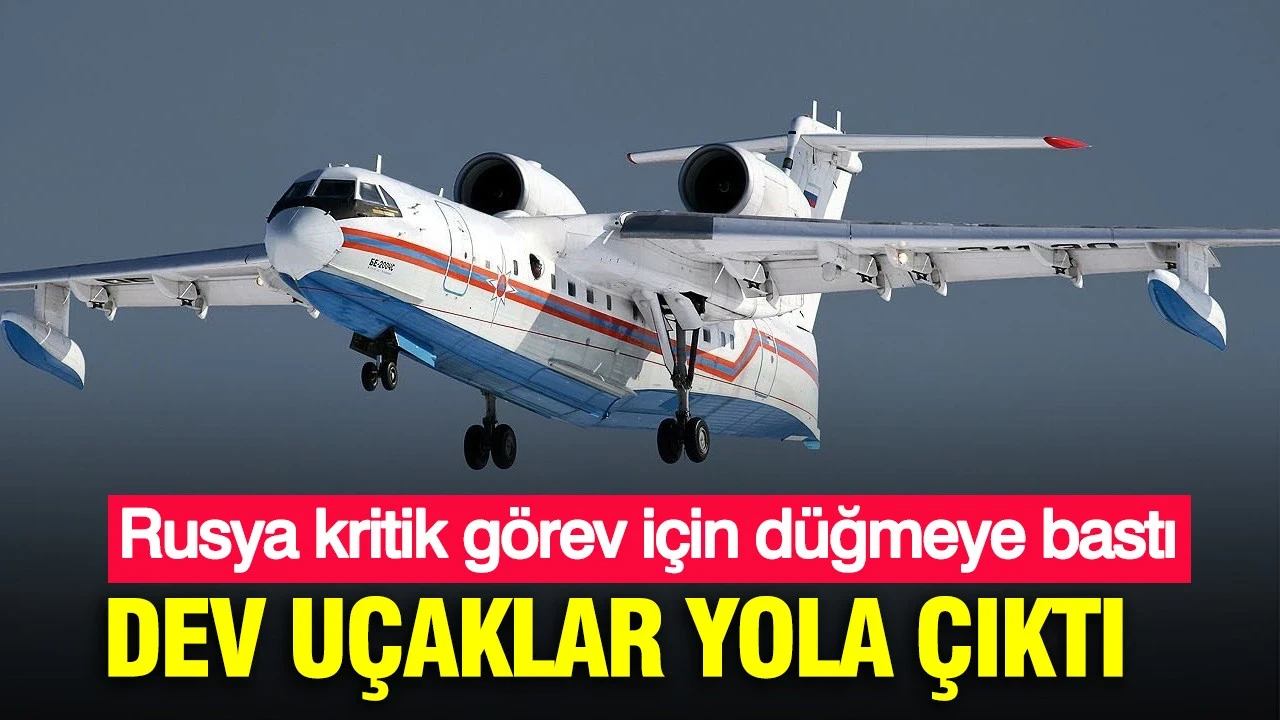 Rusya kritik görev için düğmeye bastı: Dev uçaklar yola çıktı