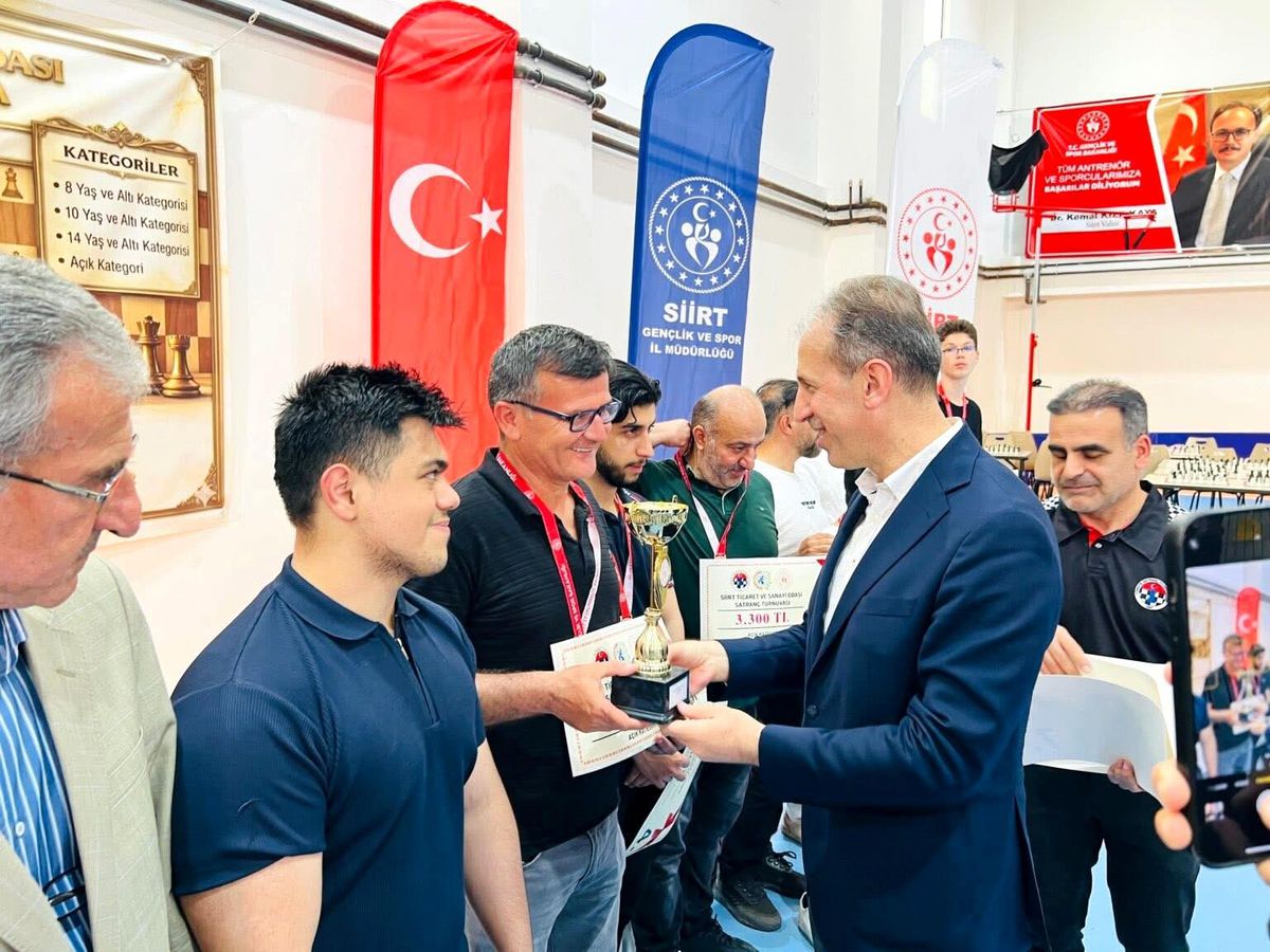 Siirt TSO Satranç Turnuvası tamamlandı