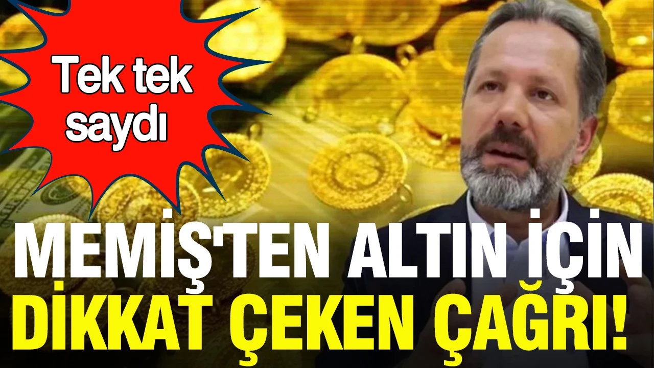 İslam Memiş'ten altın için dikkat çeken çağrı: Şu an toplama zamanı