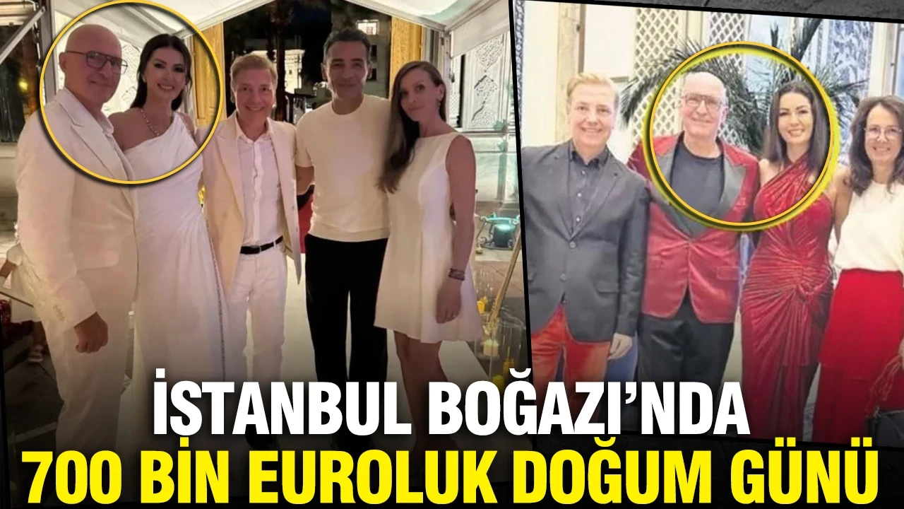 Alexander Fackelmann'dan İstanbul Boğazı'nda 700 bin euroluk doğum günü partisi