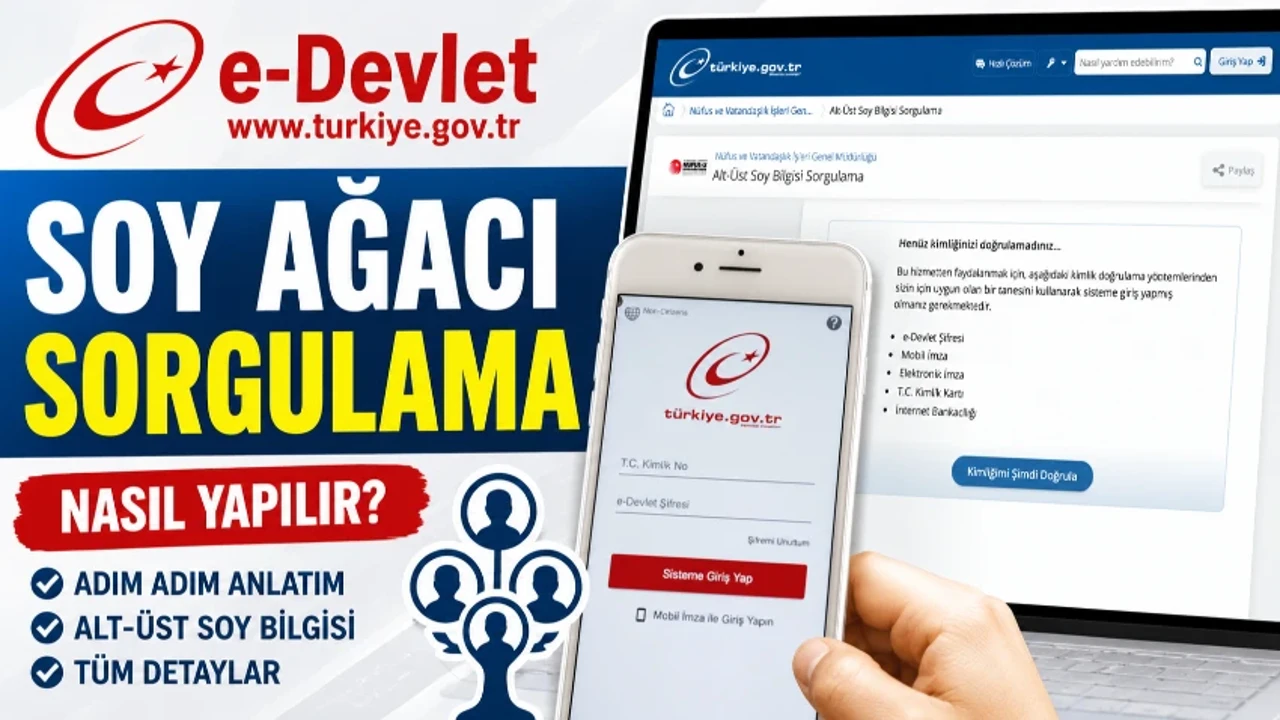 e-Devlet Soy Ağacı Sorgulama 2026: Soy Ağacı Nasıl Sorgulanır? Alt Üst Soy Bilgisi Nasıl Öğrenilir?