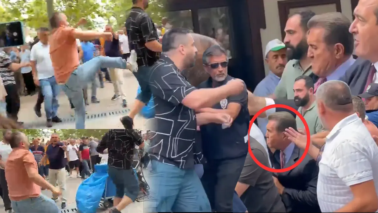 Yeni Parti'nin ilk icraatı cami önünde vatandaş dövmek oldu! Sarıgül ve beraberindekilerden tekmeli saldırı
