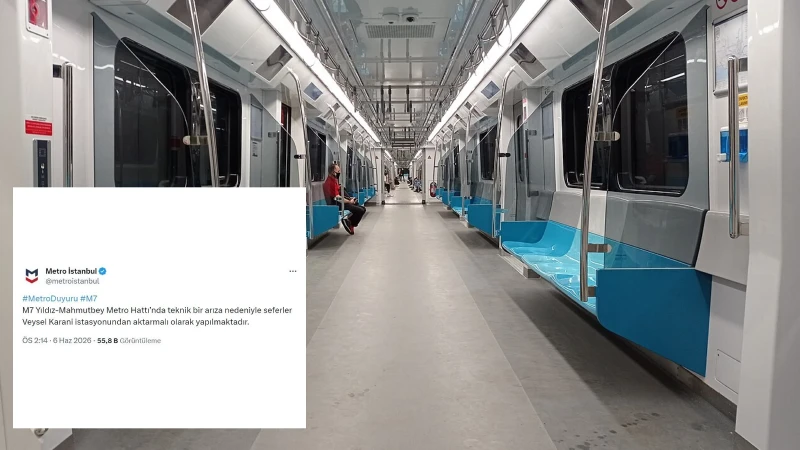 M7 Metro Arızası Haberleri: Yıldız-Mahmutbey Metro Seferleri İptal mi?