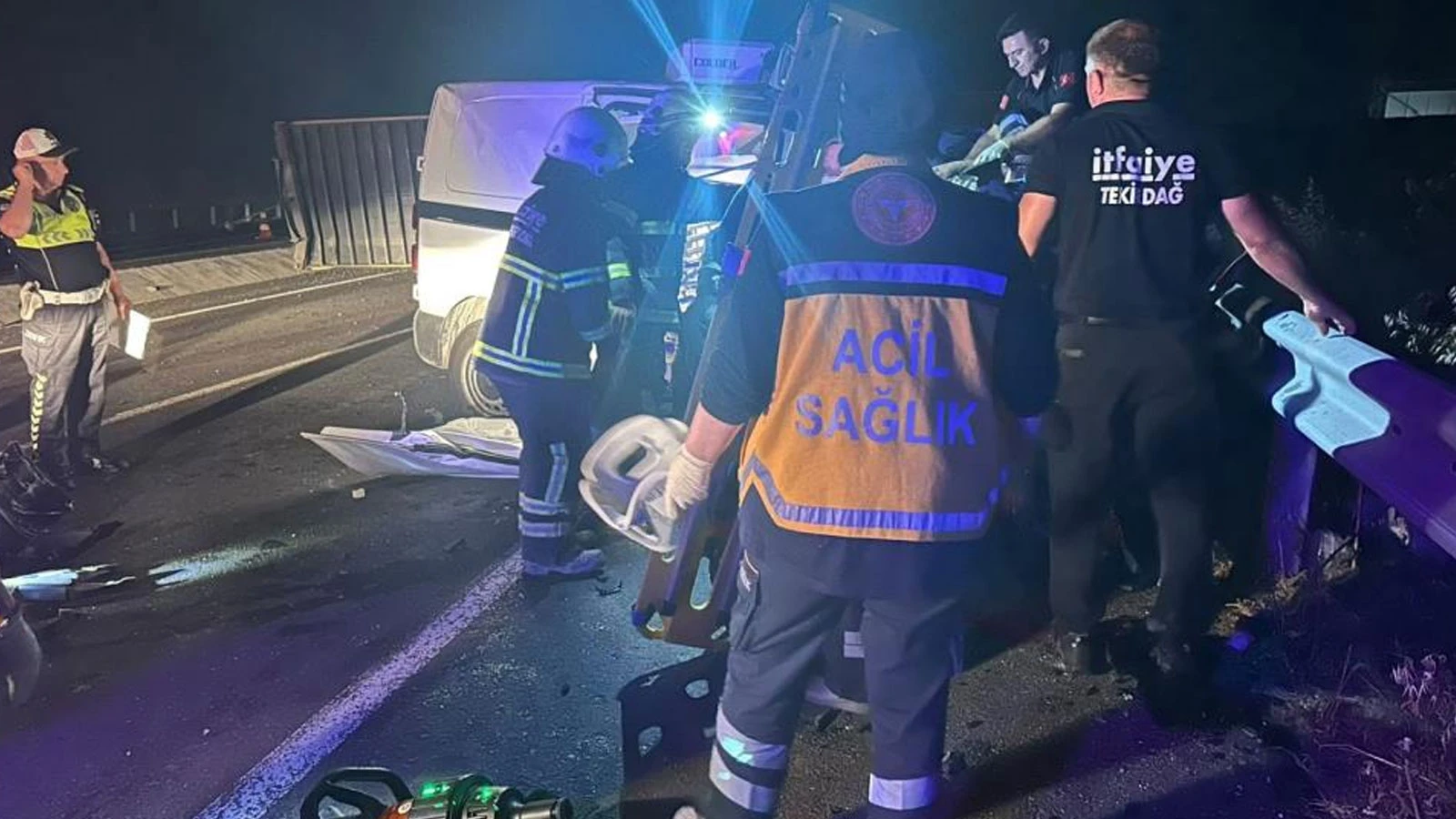 Tekirdağ'da feci kaza: Çok sayıda ölü var