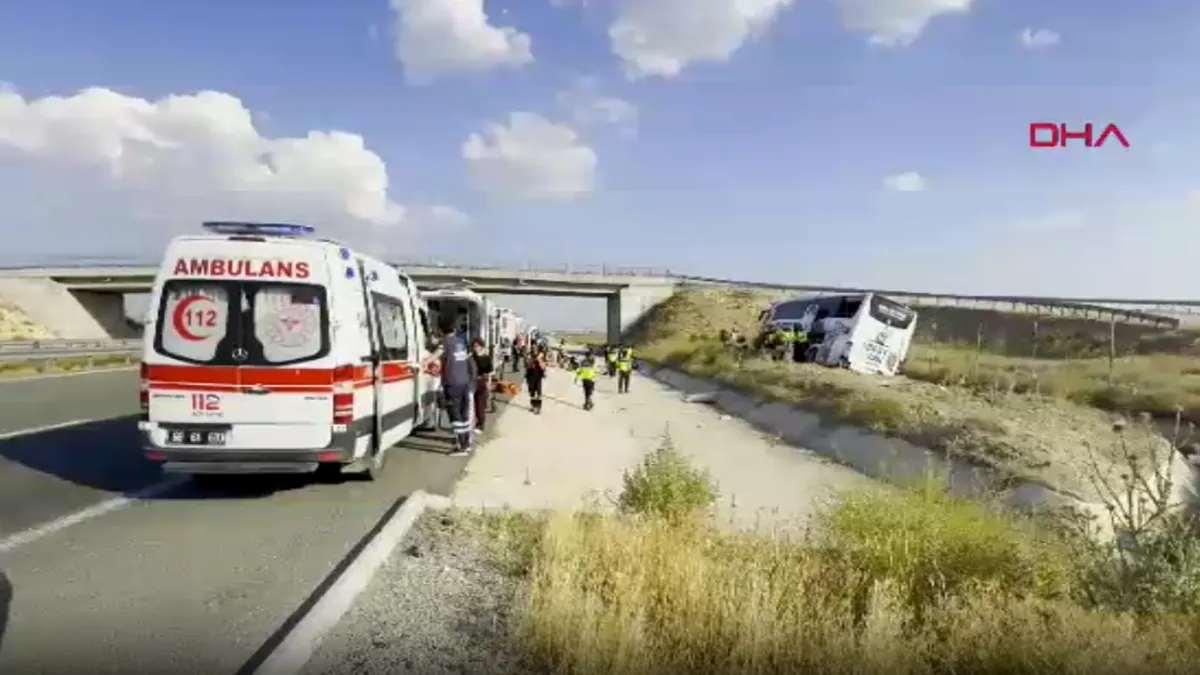Niğde otoyolunda otobüs kazası: Yaralılar var