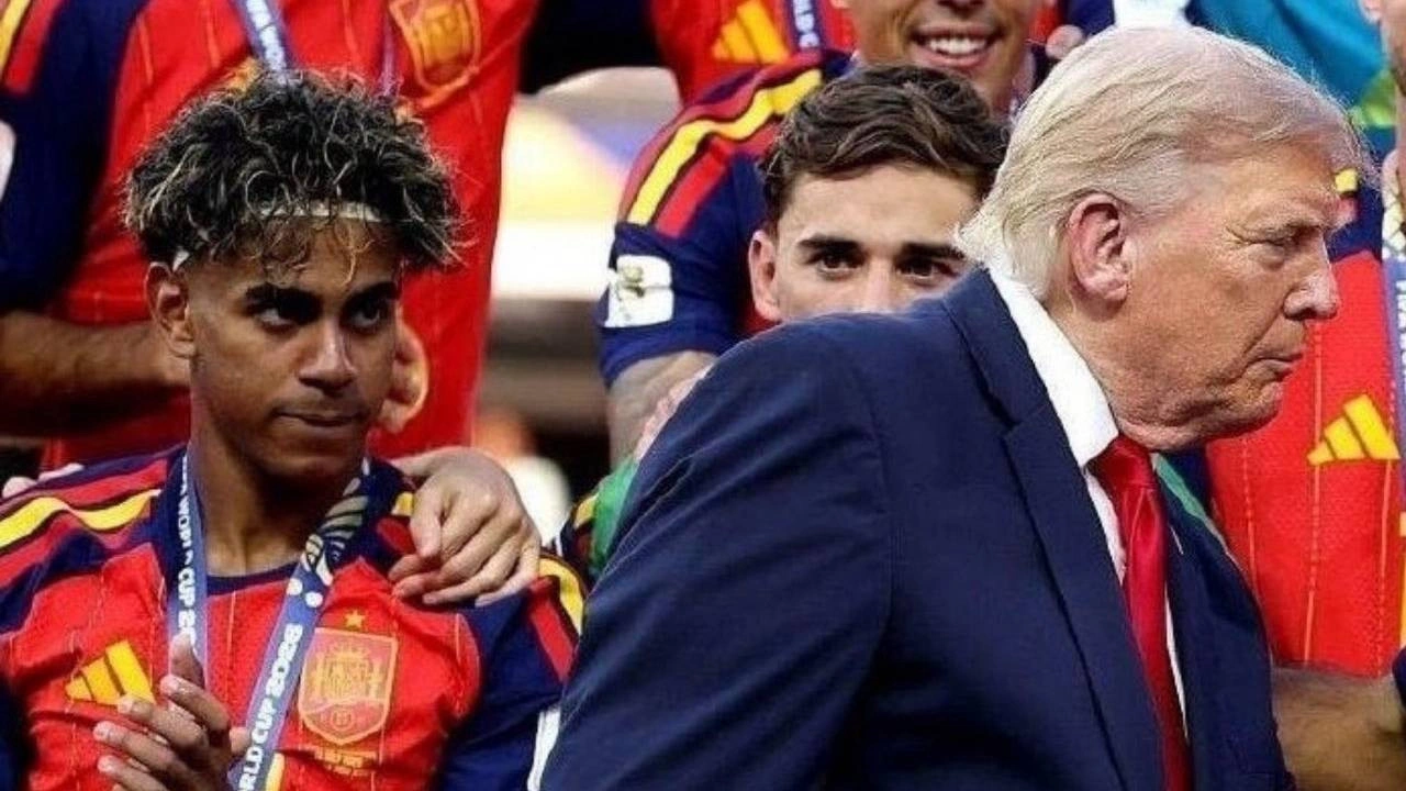 Yamal'ın Trump'a bakışları geceye damga vurdu! Milyonlar bu anı konuşuyor